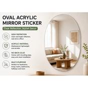Oval Acrylic Wall Mirror 40*60 image