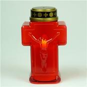 LED Cross Grave Candle