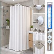 80×80cm Tension Shower Curtain Rod