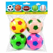 4pcs Squeaky Soft Footballs 6.5cm