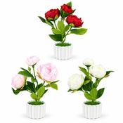 Artificial 3-Head Peony in Pot 32x10cm (15)