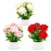 Artificial 6-Head Peony in Pot 25x10cm (15) image