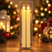 2 Pcs LED Flameless Taper Candles 25cm image