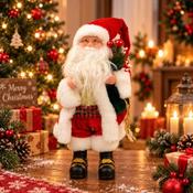 30cm Battery-Operated Animated Christmas Santa Claus