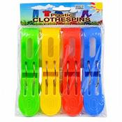 4pc Jumbo Plastic Clothes Pegs 13cm