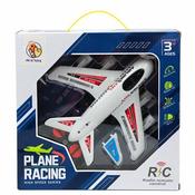 1:18 4-Channel RC Plane with Lights 27.5x27x8cm