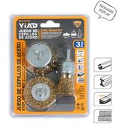 3pc Steel Wire Brush Set (6）