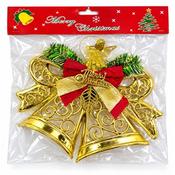 Gold Christmas Hanging Bell 25x30cm