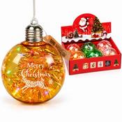 Light-Up Christmas Bauble 12.5x9.5cm (6)