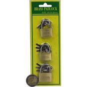 3pc Brass Padlock (12) image