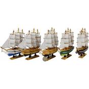 Wooden Sailing Boat 18.5*18.5CM