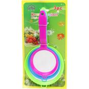3pcs Plastic Sieve ∅10/12/13cm image