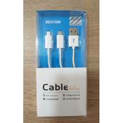 DUAL MICRO USB CABLE CHARGER 1.2M 2.0A image