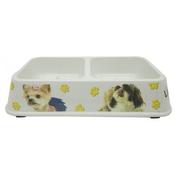 Dual Dog Bowl 29.5X17X6Cm