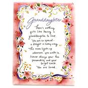 16X12Cm Plaque- Granddaughter