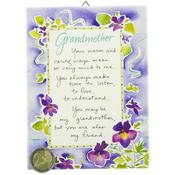 Porcelain Plaque-Grandmother (12X16Cm)
