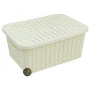 PLASTIC BASKET W/LID 24*17.5*10cm image