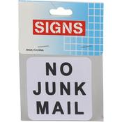No Junk Mail Sign 5.5cm (12)