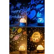 Rechargeable 360 Degree Rotation Projector Light image