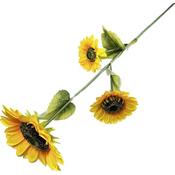 3 Head Sunflower Stem (124xΦ25cm) image