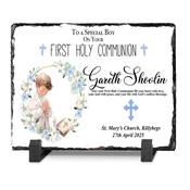 To Special Boy on Communion Personalised Slate