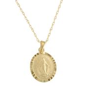 9ct Yellow Gold Miraculous Medal 12mm