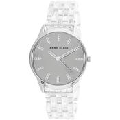 Anne Klein Silver Resin Japanese Quartz Fashion
