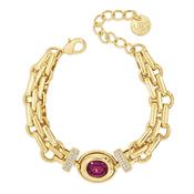 Absolute Jewellery Crystal Radiance Gold Bracelet image