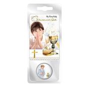 Communion Pocket Token &amp; Prayer Card for Boys