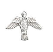 Confirmation Dove Children Sterling Silver Tie Tack Pin