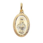 9ct Gold Miraculous Medal 18mm image