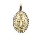 9ct Gold Miraculous Medal 17 mm image