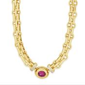 Absolute Jewellery Crystal Radiance Gold 20" Statement Necklace image