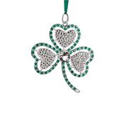Romance of Ireland Shamrock Hanging Decoration