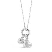 Sterling Silver Heart Charm Necklace image