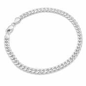 Sterling Silver Cuban Curb Chain Bracelet 5mm image