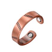 Unisex Copper Magnetic Ring Adjustable Size
