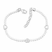 Sterling Silver Love Hearts Bracelet image