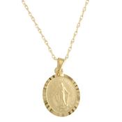 9ct Yellow Gold Miraculous Medal 16mm