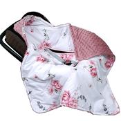 Baby Car Seat Blanket 0-12 Months Blooming Roses | Pink | Pre-Order