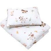 Farm Friends Collection | Baby Quilt &amp; Pillow Set | 75x100 cm
