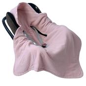 Muslin Cotton Car Seat &amp; Buggy Blanket – 5-Point Harness Compatible | Pink Grey Beige Sunny Beige Blush