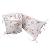 Cot Bed Bumper | Swans &amp; Lotus Flowers