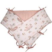 Cot Bed Bumper | Swans &amp; Lotus Flowers
