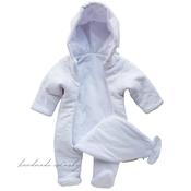 Pram Suit All-In- One Girls White 6-9 Months image
