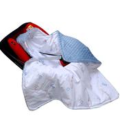 Baby Car Seat Blanket 0–12 Months – Up in the Sky | Blue Plush | 3 &amp; 5 Point Harness