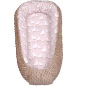 Geese Family Baby Nest – Pink &amp; Taupe 0-9 Months