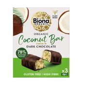 Biona Organic Coconut Bar Coated in Dark Chocolate image