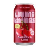 Living Things Cherry &amp; Lime All Natural Soda