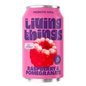 Living Things Raspberry &amp; Pomegranate All Natural Soda image